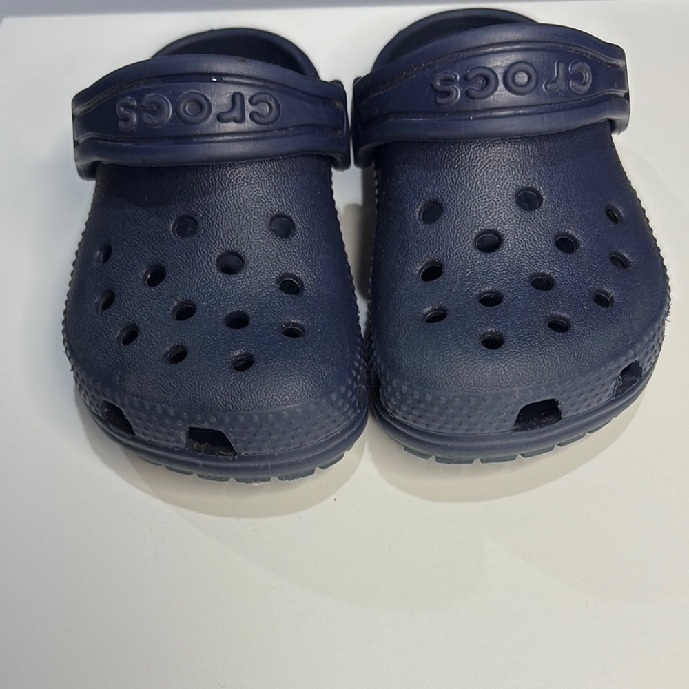 Crocs Kids Navy Clogs C 5